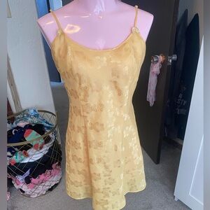 Vintage La Senza Yellow TeddyBear Slip Dress